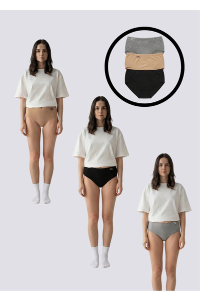 NACAR STORE 3-Pack Lycra Women's Bato Ribana Panties
