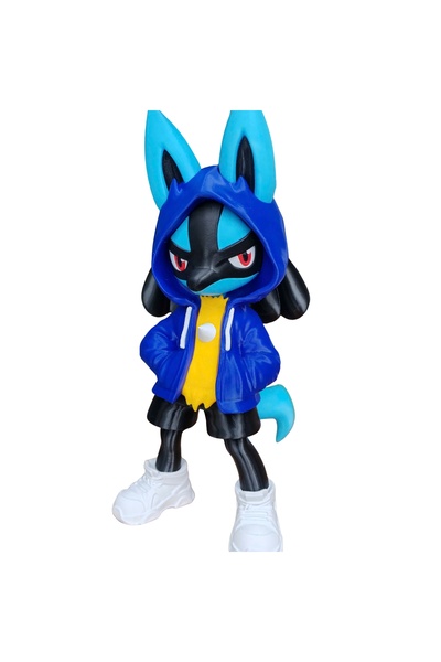 Eva Prints Figurina Lucario Urban Vibes 30 cm, model decorativ printat 3D in ...