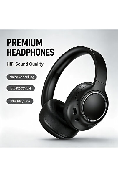 POLLASTRINI New Anc Active Noise Cancelling Over Ear Bluetooth 5.4 Headphones...