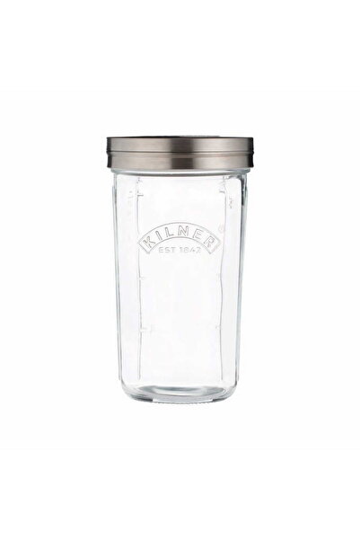 KİLNER Borcan cu capac, Kilner, sticla, 0.5L, transparent/argintiu, 9.5x17cm