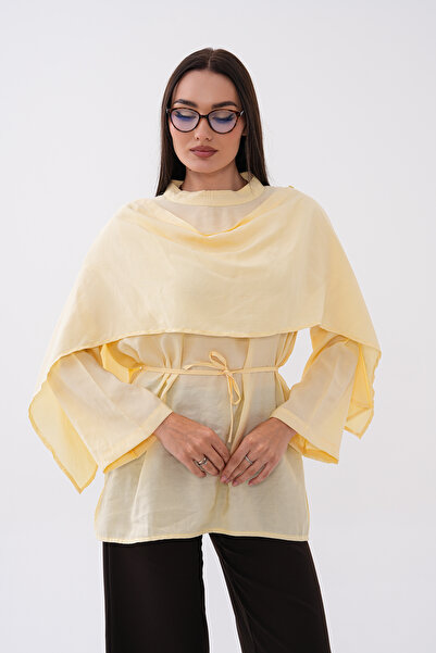 Mega Life Heavyweight Woven Tunic with Shoulder Capes and Hakim Collar