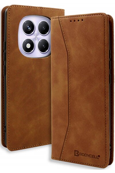 Bodycell Θήκη Xiaomi Redmi Note 14 Pro 4G Book Case Πορτοφόλι - Brown
