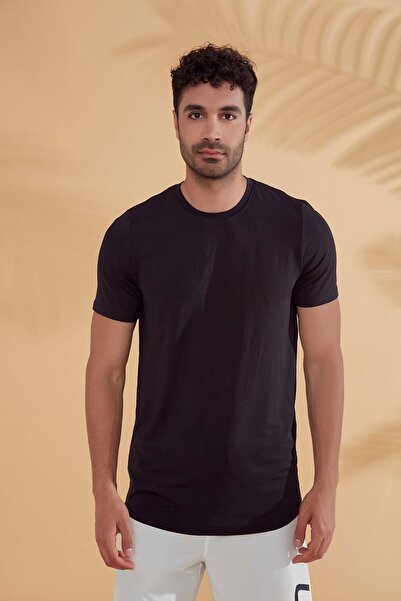 Marina Swimwear Lycra Men's Swimming T-Shirt - Black |   Marina T2342