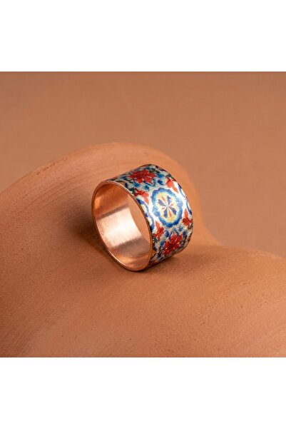 Erol Bakır New Series 612 Bijouterie Ring 100% Handmade Copper