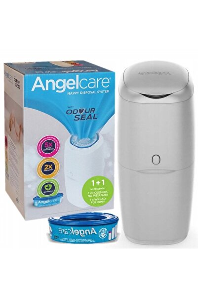 Angelcare Cos ermetic pentru scutece Classic Gri, capacitate pana la 128 scut...