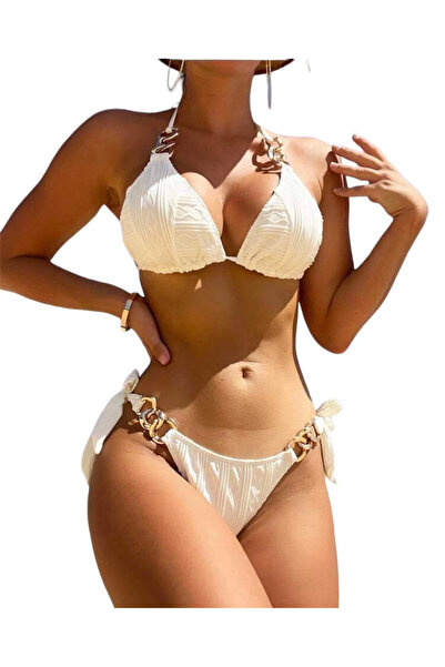 Woman's Fashion Σετ Μπικίνι Μπεζ