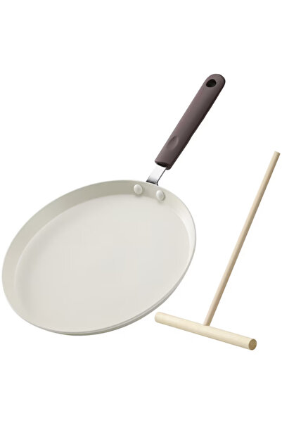 Navaris Tigaie pentru clătite, aluminiu, 26 cm, alb/negru