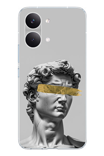 TechTree POCO X8 PRO MAX Uyumlu Modern Hellenistik Davut Baskılı Silikon Kılıf