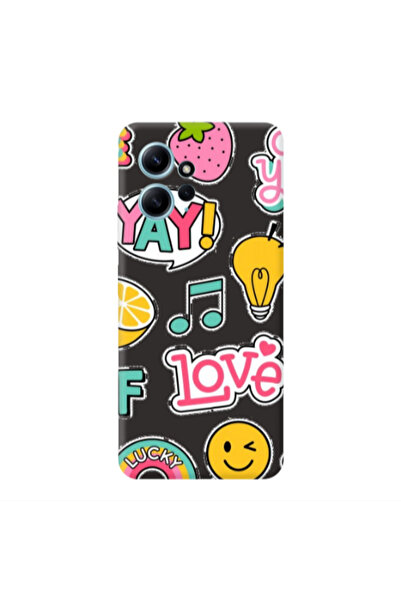 Other Xiaomi Redmi Note 12 4G Cute desing Black Colored Silicone TPU Θήκη