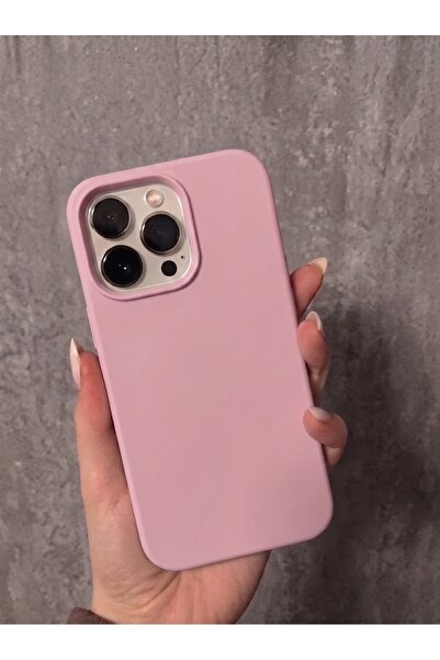 IPhone 14 Pro Max Uyumlu İçi Kadife Logolu Silikon Kılıf Kapak