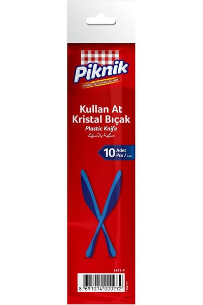 Yıldızan Pazaralanı Store Picnic Disposable Crystal Knife 10 Colorful Pieces ...