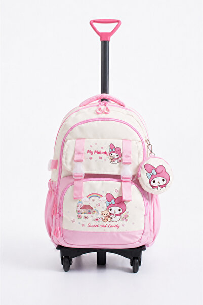 Mori School Bag 4'lü Çekçekli Okul Çantası Seti - Sabit Çekçek Katlanır Ön Ay...
