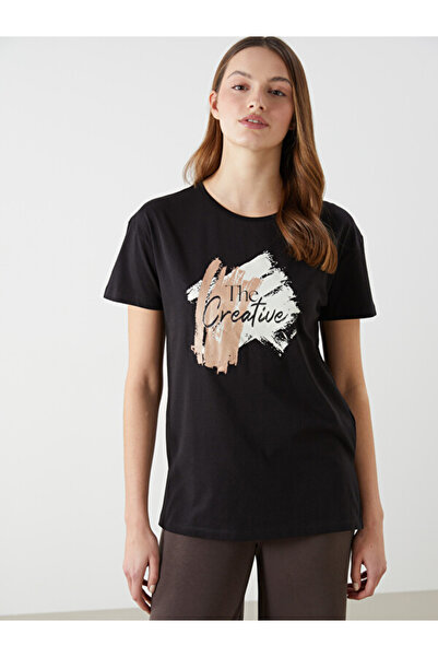 LC Waikiki Quality Parts Printed 100% Cotton Women's T-Shirt from Çelebi Store