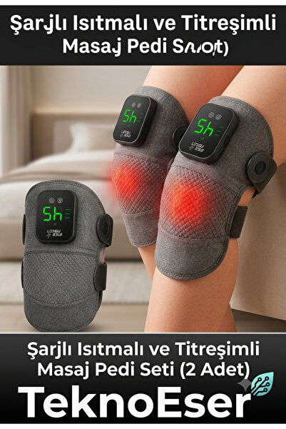 TeknoEser Diz Kompres Isıtmalı Diz Bandı Rahatlatıcı Termal Diz Destekli