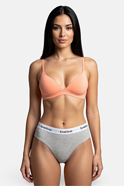 Bebe Women 3 Pieces Brand Logo Briefs, Multicolor