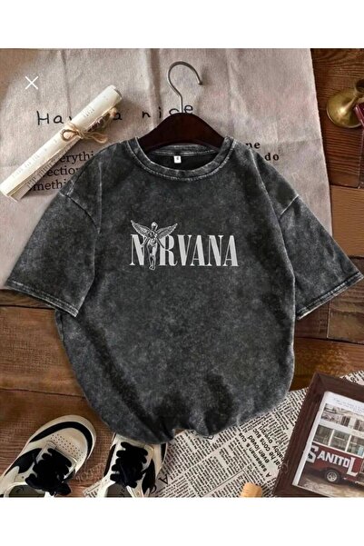 JANTIL MODA Retro Washed Cotton Unisex Oversize T-Shirt 🌑