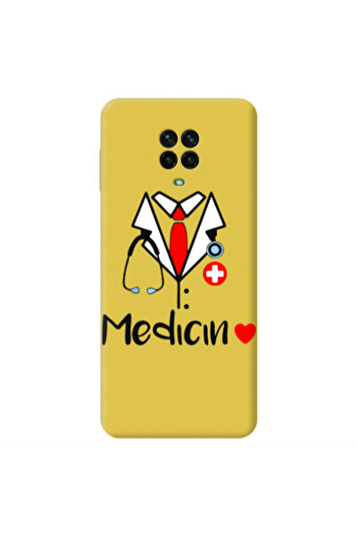 Other Xiaomi Redmi Note 9 Pro Medicin Yellow Colored Silicone TPU Θήκη