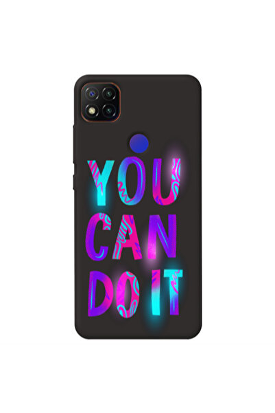 Other Xiaomi Redmi 9c You Can Doit Black Colored Silicone TPU Θήκη