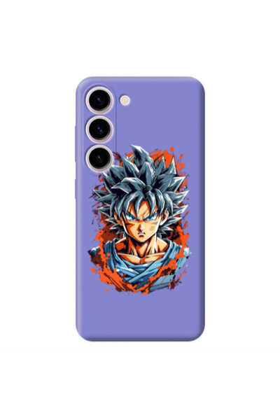 Other Samsung S23 Plus Anime Goku Purple Colored Silicone TPU Θήκη