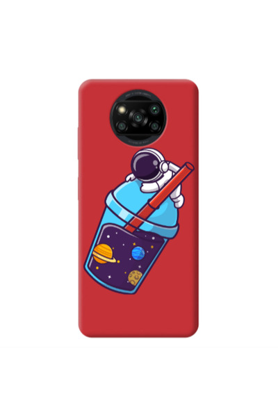 Other Xiaomi Poco X3 Pro Longing in space Red Colored Silicone TPU Θήκη