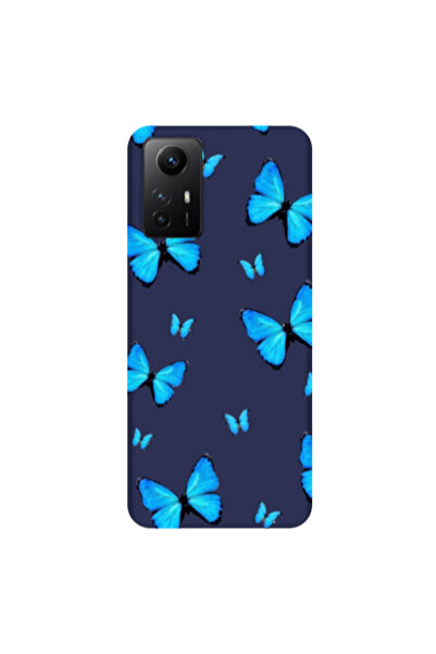 Other Xiaomi Redmi Note 12s Mix Butterfly Dark blue Colored Silicone TPU Θήκη