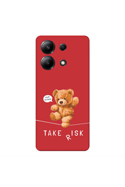 Other Xiaomi Redmi Note 13 4G Take risk Red Colored Silicone TPU Θήκη
