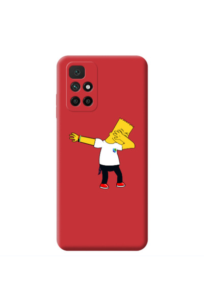 Other Xiaomi Redmi 10 2022 Simpsons2 Red Colored Silicone TPU Θήκη