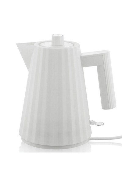 Alessi Ηλεκτρικός βραστήρας Plissé MDL06/1 W 1,0 λίτρα 2400W 21x16x20 εκ. Λευκό