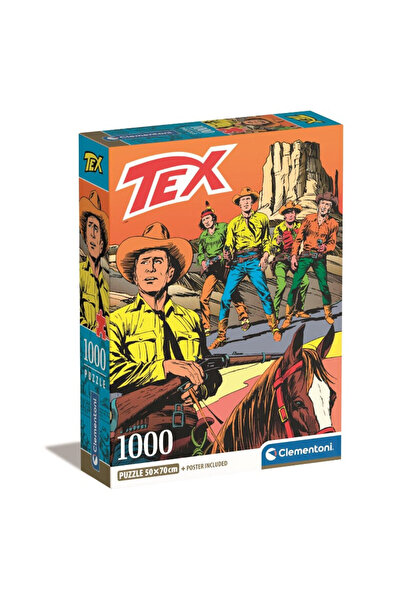CLEMENTONI Puzzle 1000 piese, Clementoni, Carton, Cu model Tex, Multicolor
