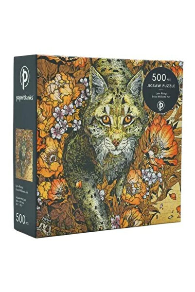 Paperblanks Puzzle Lynx Rising, print de inalta calitate, ilustratie Erica Wi...