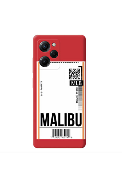 Other Xiaomi Poco X5 Pro Malibu Travel More Red Colored Silicone TPU Θήκη