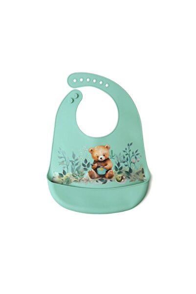 Kiokids Σαλιάρα σιλικόνης Αρκουδάκι