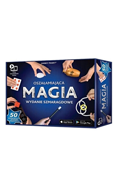 Cartamundi Set de magie Emerald Edition, CARTAMUNDI, 50 trucuri, pentru copii