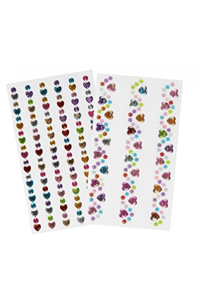 OEM Cristale autoadezive decorative MIX pe blister Arpex 9,5x16 cm