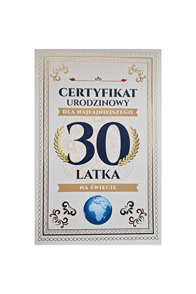 OEM Carnet Certificat Aniversar 30 – diplomă exclusivă YEKU (214x138 mm)
