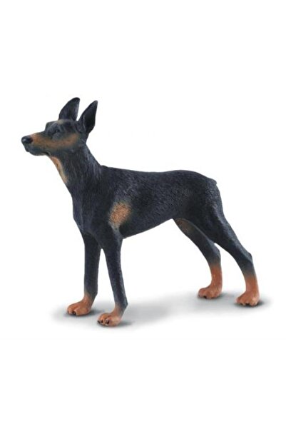 OEM Figurină pictată manual câine Doberman Pinscher