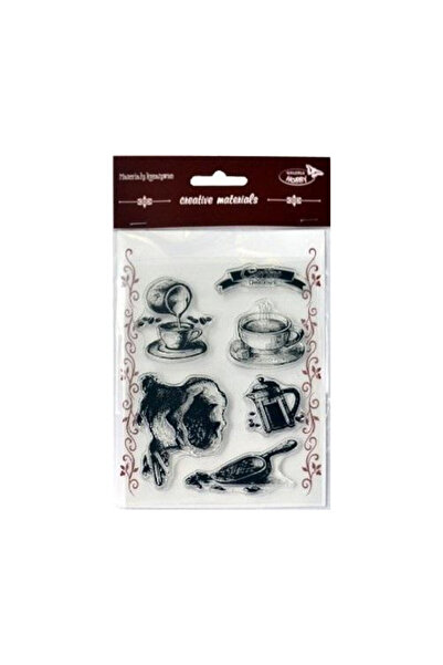 OEM Stampile Creative Galeria Hobby „Boabe de cafea” – set de motive din silicon