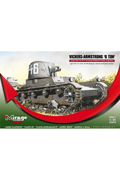 OEM Kit de asamblat Tanc Ușor Vickers-Armstrong 6 tone Mk F/B Mirage Hobby