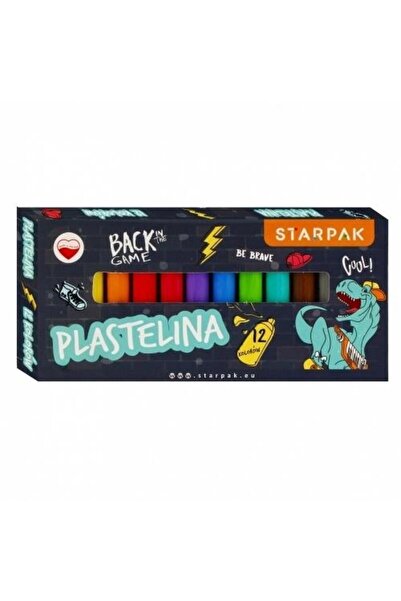OEM Plastilina STARPAK Dino Skate 12 culori pentru copii 3+