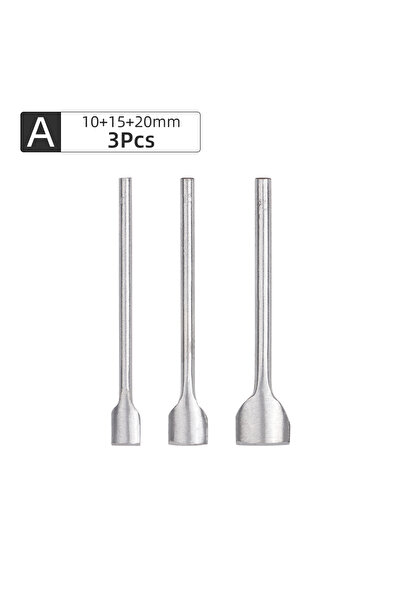 Choice3 A-3Pcs-10 15 20mm 3Pcs Leather Half-Round Cutter Punch Leather End Pu...