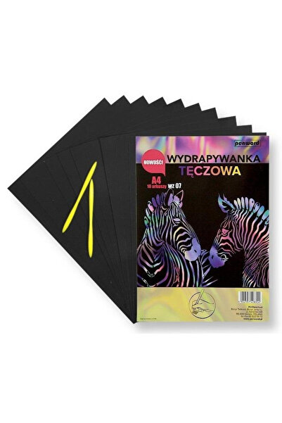 OEM Penword zgarieturi curcubeu A4 10 coli cu 2 stilouri