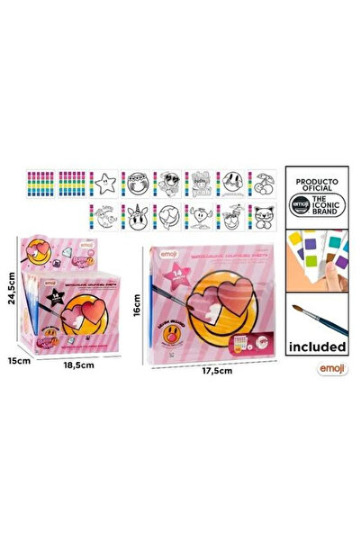 OEM Set de colorat / carte de colorat MP Main Paper Emoji, 14 imagini, cu vop...