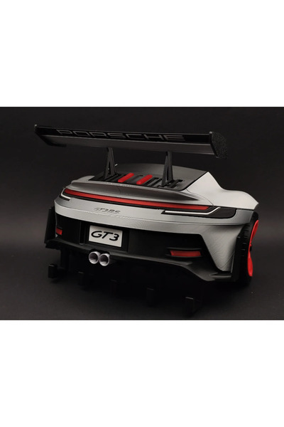 Eva Prints Cuier pentru chei Porsche 911 GT3 RS, organizator perete, suport chei auto, model decorativ printat 3D, 5 carlige