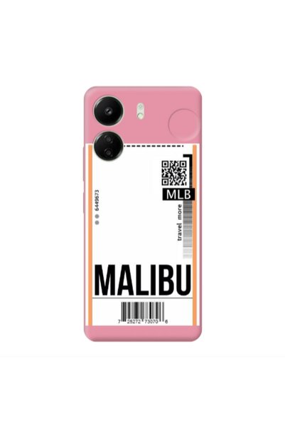 Other Xiaomi Redmi 13C Malibu Travel More Pink Colored Silicone TPU Θήκη
