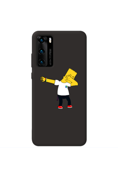 Other Huawei P40 Simpsons2 Black Colored Silicone TPU Θήκη
