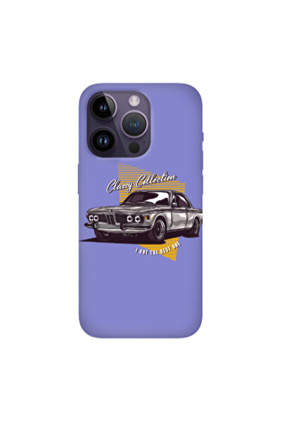 Other Apple iPhone 14 Pro Classy Collection Purple Colored Silicone TPU Θήκη