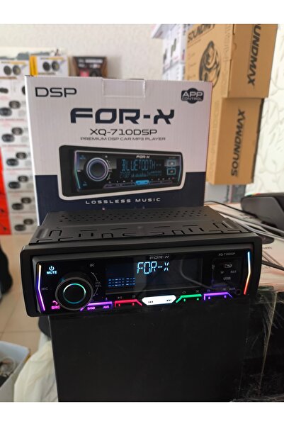 patili tasarım ForX710DSP Oto Teyp Dsp 3 Amfi Cikis Bluetooth Usb İşlemcili