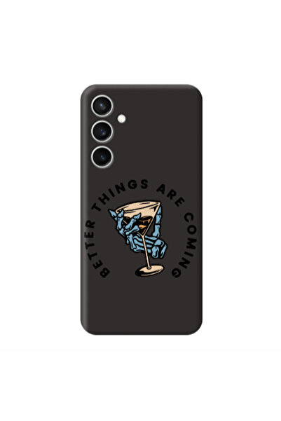Other Samsung S24 Plus Better Things Are Coming Black Colored Silicone TPU Θήκη