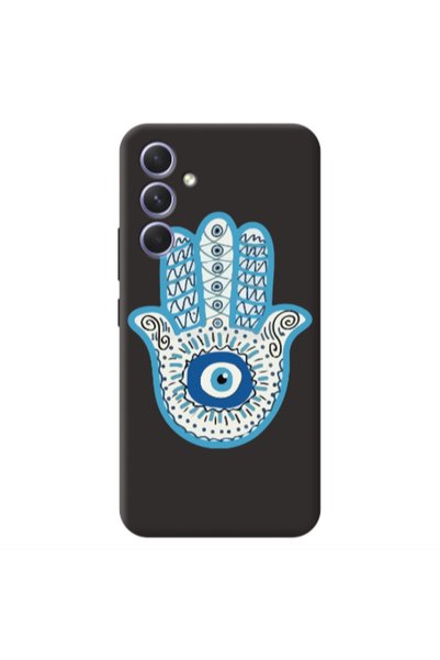 Other Samsung A56 Evil eye bead in hand Black Colored Silicone TPU Θήκη