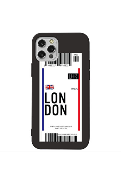 Other Apple iPhone 12 Pro London Arrival Black Colored Silicone TPU Θήκη